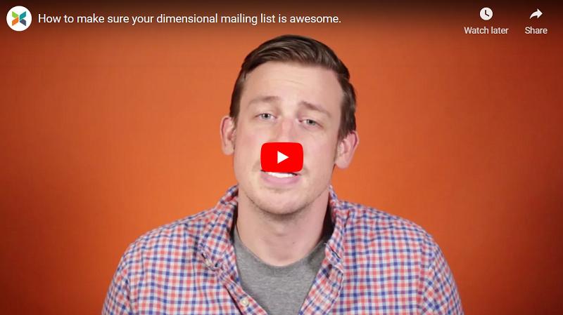 How to make sure your dimensional mailing list is awesome